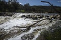 The dramatic landscape of Bell`s Rapids, Avon Valley, Western Australia Royalty Free Stock Photo