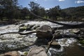 The dramatic landscape of Bell`s Rapids, Avon Valley, Western Australia Royalty Free Stock Photo