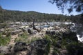 The dramatic landscape of Bell`s Rapids, Avon Valley, Western Australia Royalty Free Stock Photo