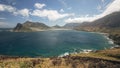 Dramatic landscape in Hout Bay, Cape Town peninsula, South Africa Royalty Free Stock Photo