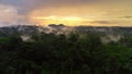 Dramatic landscape of mountains and valleys of The Baliem Valley