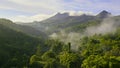 Dramatic landscape of mountains and valleys of The Baliem Valley