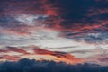 Dramatic lenticular clouds Royalty Free Stock Photo