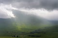 Dramatic light and clouds at Glencoe Royalty Free Stock Photo