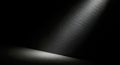 Spotlight on a Textured Black Wall and Floor, Dark Background, Dramatic Lighting Royalty Free Stock Photo