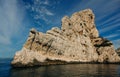 Dramatic limestone cliffs of Royalty Free Stock Photo