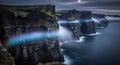 Cliffs of Moher Ireland at Night Dramatic Coastal Landscape Royalty Free Stock Photo
