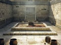 Solomon Temple outer court altar ritual scene Royalty Free Stock Photo