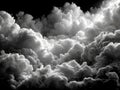 Dramatic Monochrome Cloudscape Royalty Free Stock Photo