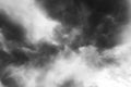 Dramatic monochrome sky filled with dark, ominous storm clouds Royalty Free Stock Photo