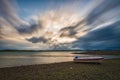 Dramatic monsoon evening at backwaters of Vani vilas sagar dam