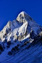 Dramatic Mount Shivling (6543 meters) in the Royalty Free Stock Photo