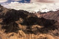 Dramatic mountain landscape in Spiti Royalty Free Stock Photo