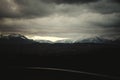 Dramatic mountain panorama in Bavarian Alps Royalty Free Stock Photo
