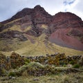 Dramatic mountain scenery on the Ancascocha Trek between Cusco and Machu Picchu