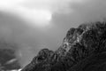 dramatic mountains rocky peaks and stormy skies Royalty Free Stock Photo