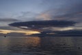 Dramatic Nuclear Explosion like Cloud over Filipino Sunset off Panglao Island, Philippines