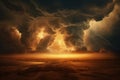 Dramatic and ominous storm cloud formation Royalty Free Stock Photo
