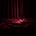 Luxurious Red Velvet Drapes and Folds Royalty Free Stock Photo