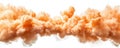 Dramatic Orange Powder Cloud Explosion Suspended Mid Burst in Vibrant Digital Artwork Royalty Free Stock Photo
