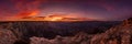 Dramatic Panorama of Sunset from Lipan Point Royalty Free Stock Photo