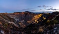Open Pit Mining at Night Copper Mine Landscape Royalty Free Stock Photo