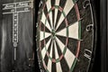 Dramatic photo of a dart board