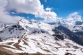 Dramatic and picturesque morning scene. Location famous resort Grossglockner High Alpine Road, Austria. Europe. Royalty Free Stock Photo