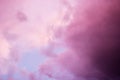 Dramatic pink clouds Royalty Free Stock Photo