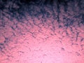 Dramatic pink clouds in sunrise Royalty Free Stock Photo