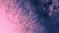Dramatic pink clouds in sunrise Royalty Free Stock Photo