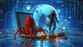 Cyber Threats and Digital Security Concept