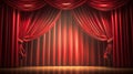 Dramatic red old fashioned elegant theater stage beautiful spotlight