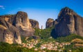 Dramatic rock formations at Meteora, Kastraki, Greece