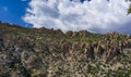 Dramatic rocks on a ridge overlooking the Catalina Highway in the Santa Catalina Mountains above Tucson, Arizona. Royalty Free Stock Photo