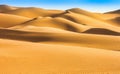 Dramatic sand duns view of Liwa Desert Royalty Free Stock Photo