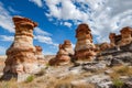 Dramatic Sandstone Formations in Desert Landscape