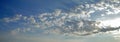 Dramatic scenery of morning clouds in the sky of Paros, Cyclades , Greece Royalty Free Stock Photo