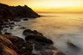 Dramatic Seascape at Coitelada Ferrolterra La Coruna Galicia Royalty Free Stock Photo