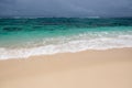 Dramatic seascape colours in stormy weather at Nuusafee Island o