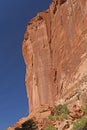 Dramatic Sheer Cliff In A Desert Canyon