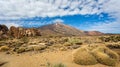 Dramatic shot of volcanic Mount Teide in Tenerife, Spain