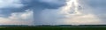 Thunderstorms over the island of Flakkee