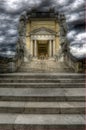 Dramatic sky above schonbrunn's Gloriette Royalty Free Stock Photo