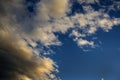 Dramatic Sky Background. Stormy Clouds in Dark Sky. Moody Cloudscape