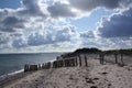 Dramatic sky beach denmark Royalty Free Stock Photo