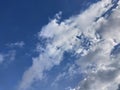 Creative beautiful cumulonimbus clouds visible in the dramatic morning sky Royalty Free Stock Photo