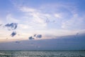 Dramatic sky with cloud over the andaman sea,sunset cloudy sky b Royalty Free Stock Photo