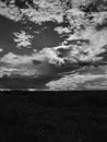 Dramatic sky and clouds, field, wonderful sky