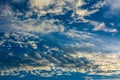 Dramatic sky with clouds Royalty Free Stock Photo